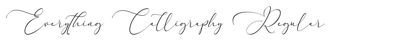 Everything Calligraphy Regular
